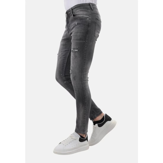 Mario Morato Stonewashed slim fit jeans met scheuren mm - Image 6