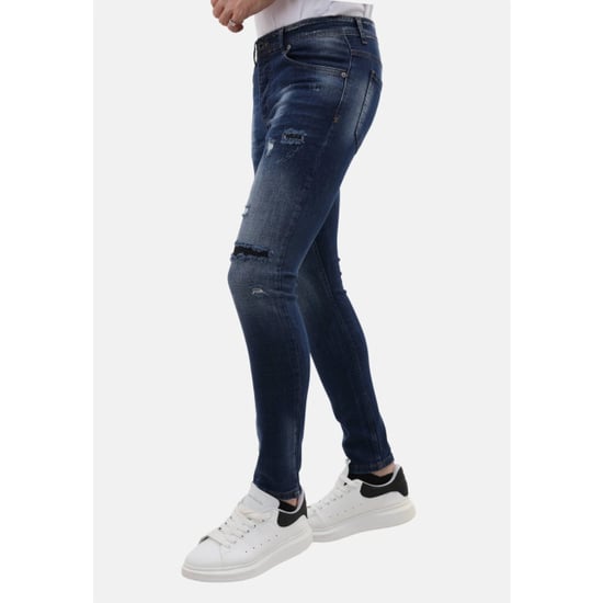 Mario Morato Strakke spijkerbroek slim fit jeans met scheuren mm - Image 6