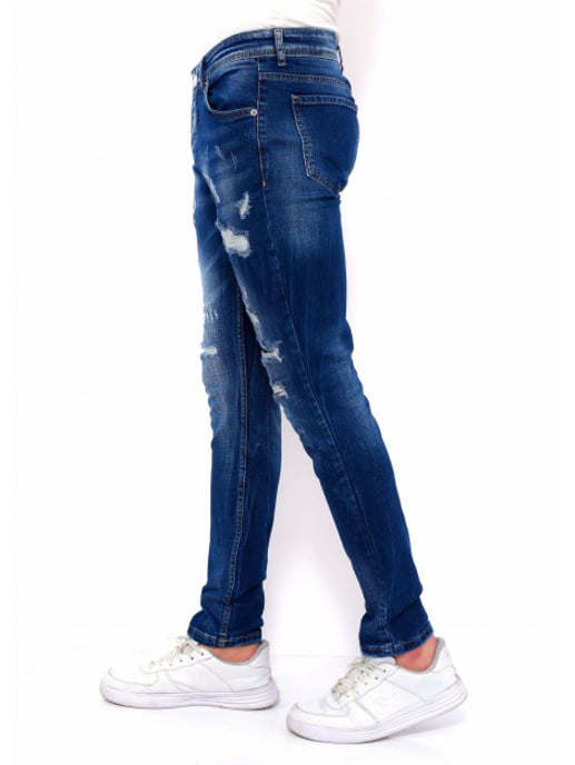 True Rise Slim fit jeans met gaten dc - Image 3