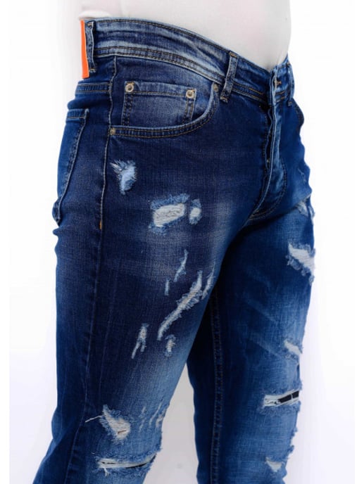 True Rise Slim fit jeans met gaten dc - Image 4