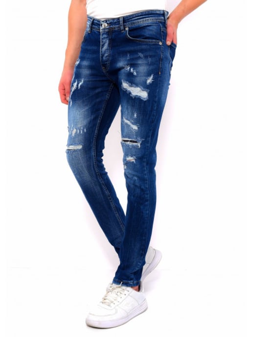 True Rise Slim fit jeans met gaten dc - Image 5