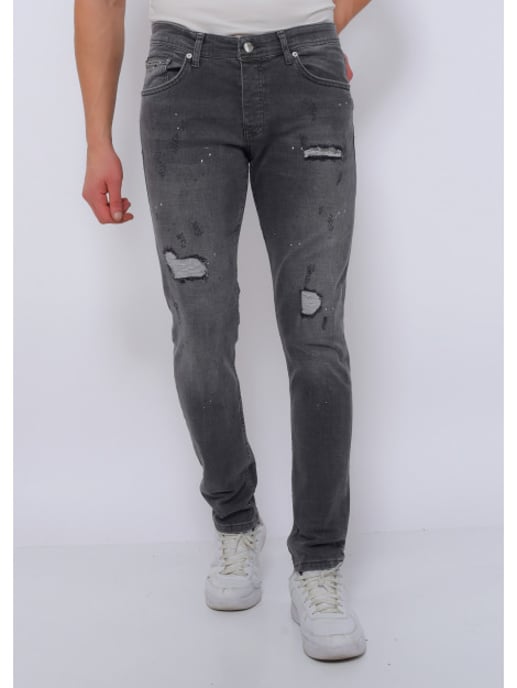True Rise Slim fit jeans met scheuren dc - Image 1