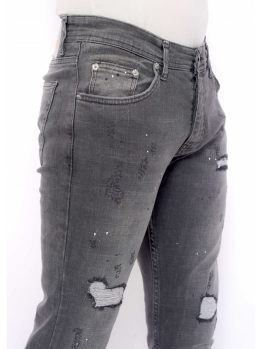 True Rise Slim fit jeans met scheuren dc - Image 5