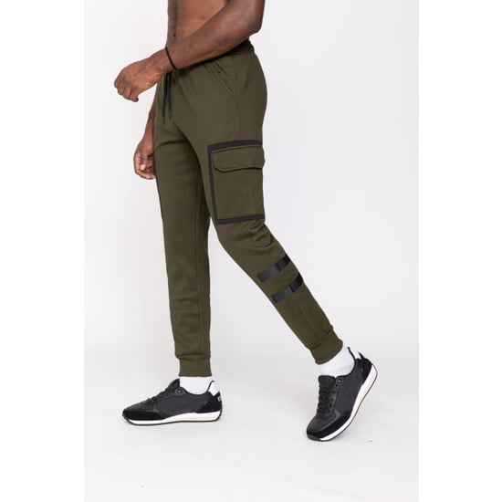 Zayne Milano heren joggingbroek zakken op de zijkant kaki stijlvol - Image 2