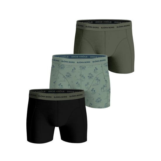 Björn Borg Björn borg heren boxershorts 3-pack – zwart, & palmboomprint - Image 1