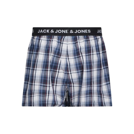 Jack & Jones Heren plus size wijde boxershorts geweven jacsaigon 3-pack donkerblauw/zwart - Image 2