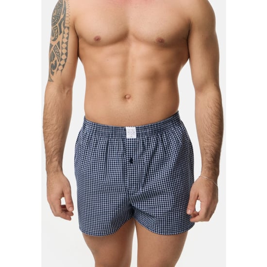 MG-1 Geweven wijde boxershorts heren core blauw 4-pack - Image 6