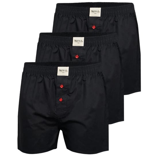 Phil & Co Wijde boxershorts heren geweven katoen effen 3-pack - Image 1
