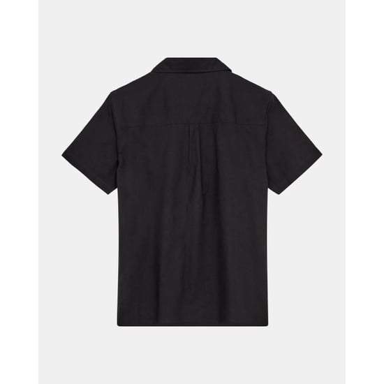 Anerkjendt 901934 akled s/s cot/linen shirt 0000 caviar - Image 3