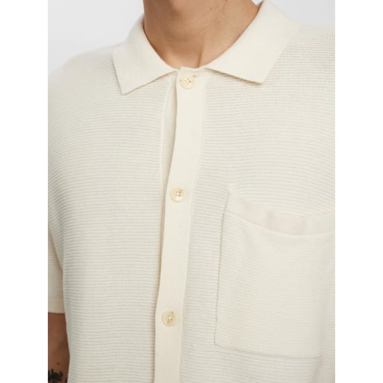 Anerkjendt Aksvend s/s knit shirt tofu 9503 - Image 4