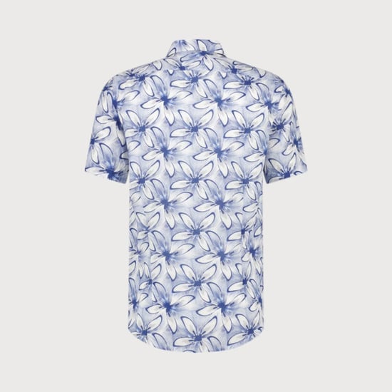 Blue Industry Cotton linnen overhemd korte mouw | - Image 3