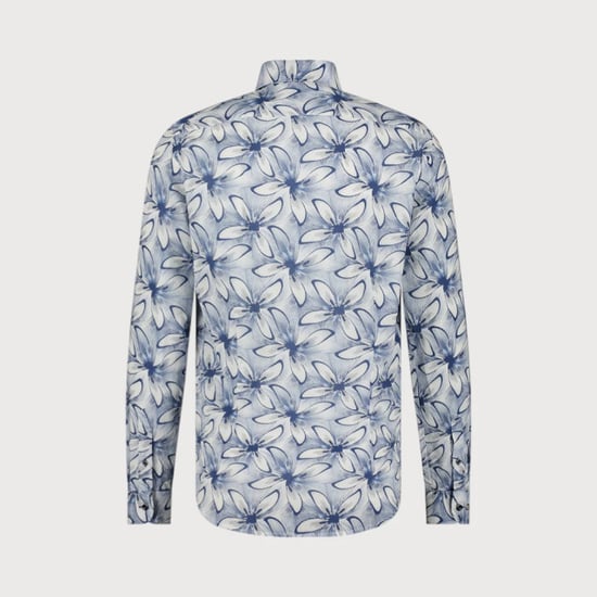 Blue Industry Print overhemd bloem | - Image 3