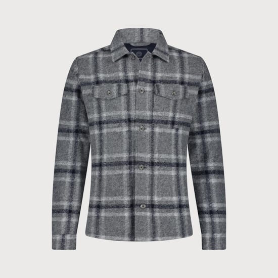 Blue Industry Ruitmotief wolmenging overshirt | - Image 3