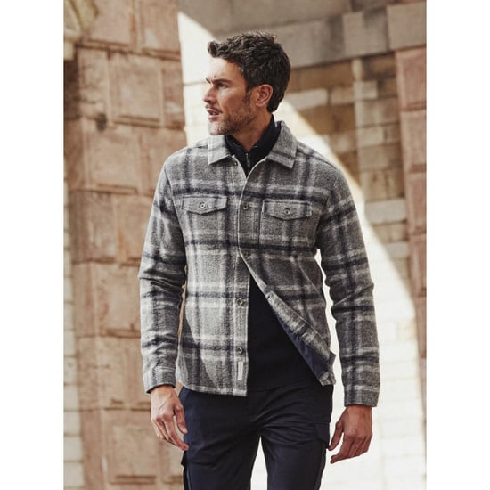 Blue Industry Ruitmotief wolmenging overshirt | - Image 4