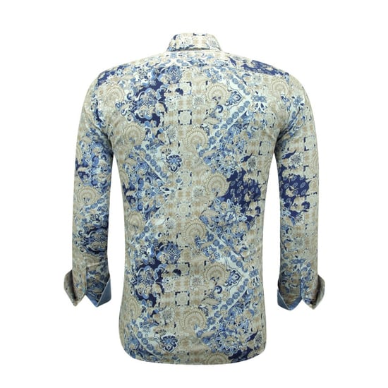 Gentile Bellini Print overhemden lange mouw slim fit - Image 3