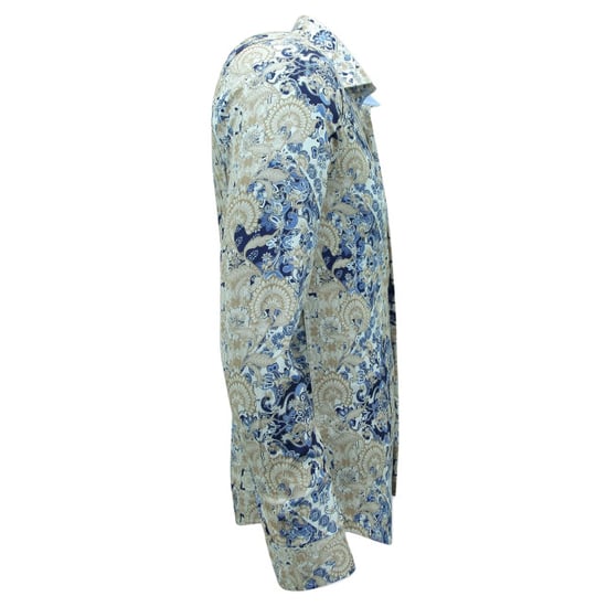 Gentile Bellini Print overhemden lange mouw slim fit - Image 4
