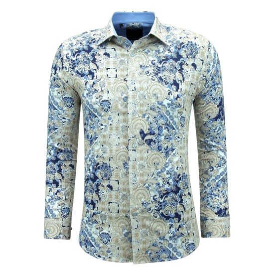 Gentile Bellini Print overhemden lange mouw slim fit - Image 5