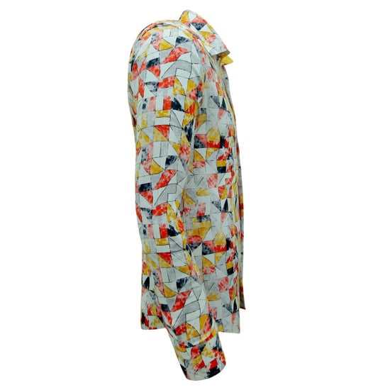 Gentile Bellini Strijkvrijlange mouwen slim fit met geel - Image 6