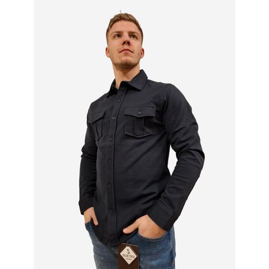 Indigo Denim Heren overhemd denim - - Image 1