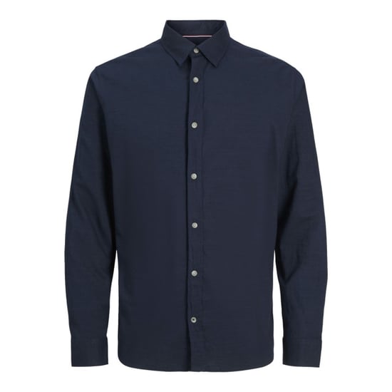 Jack & Jones Jjpierre slub shirt ls navy - Image 1