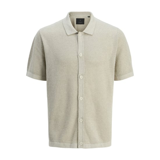 Jack & Jones Jprblaarto knit polo ss ln zand - Image 1