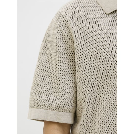 Jack & Jones Jprblaarto knit polo ss ln zand - Image 5