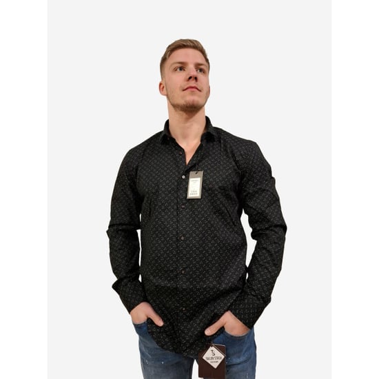 Napoli Uomo overhemd heren zwart print italianstyle - Image 6