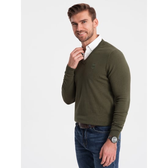 Ombre Trui heren vaste overhemd kraag groen cosenza - Image 4