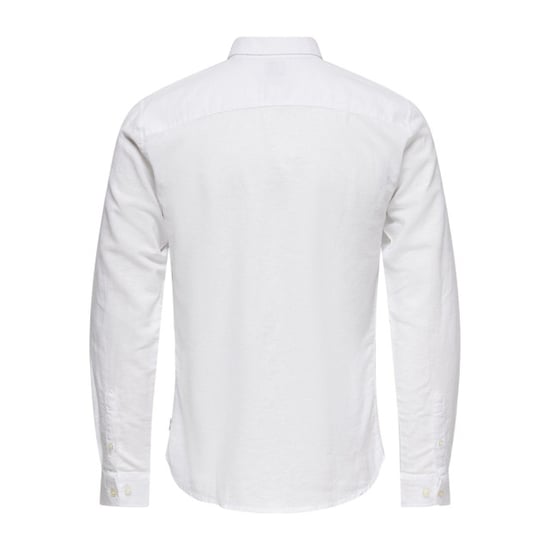 Only & Sons onscaiden ls solid linen shirt noos 22012321 white - Image 2