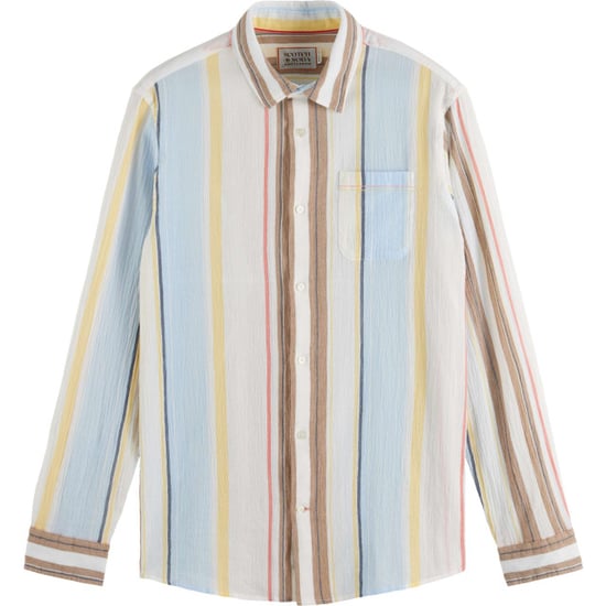 Scotch & Soda Crinkled voile stripe shirt multi stripe - Image 3