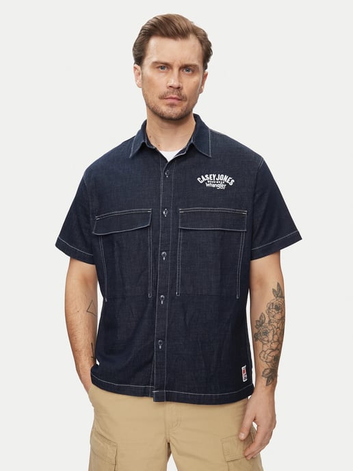 Wrangler Casey jones shirt med indigo - Image 1