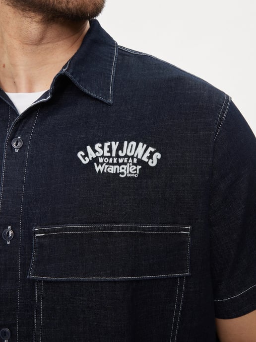 Wrangler Casey jones shirt med indigo - Image 4