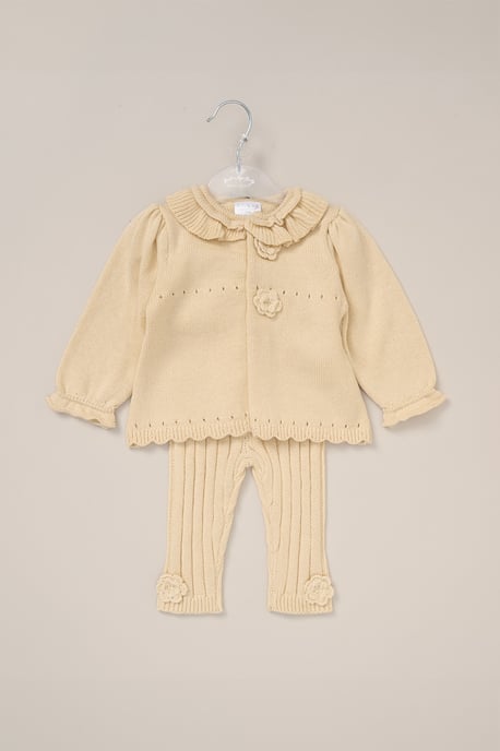 Baby Knit Cardigan and Leggings Set - Image 2