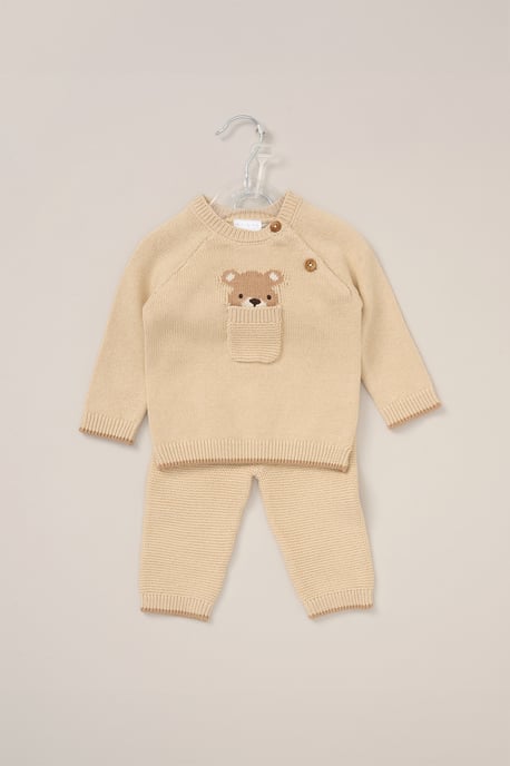 True Knit Cardigan, Trouser Outfit Set - Image 2