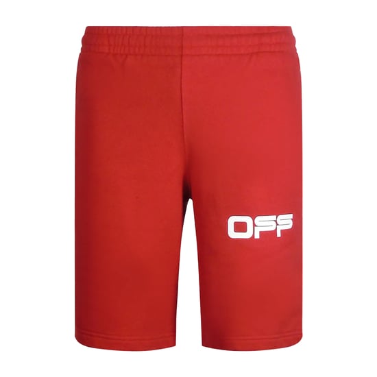 Off-White Heren Tape Sweatshorts (Rood) - Image 1