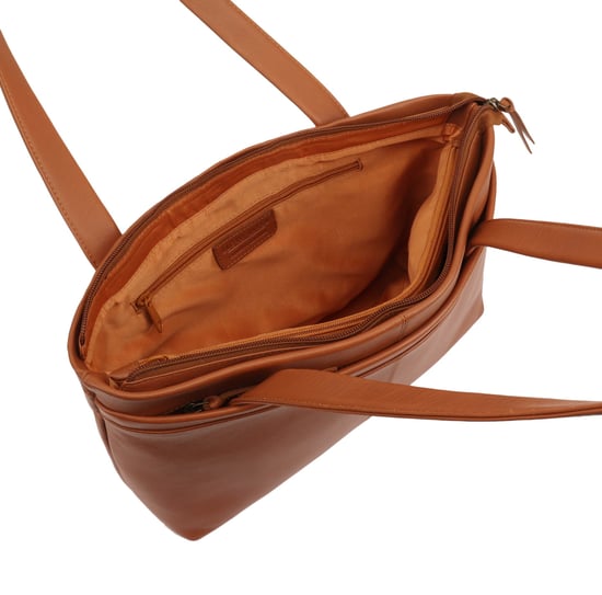 Kaija Leather Shoulder Bag in Brown - Image 4