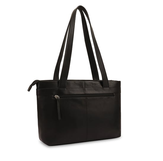 Kaija Leather Shoulder Bag in Black - Image 2