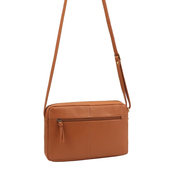 Batian Leather Cross Body Bag in Brown - Image 2
