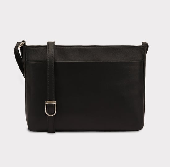 Tamarra Leather Cross Body Bag in Black - Image 1