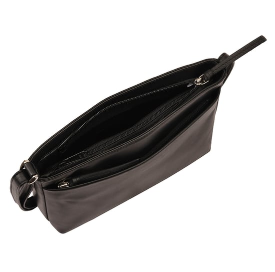 Tamarra Leather Cross Body Bag in Black - Image 4