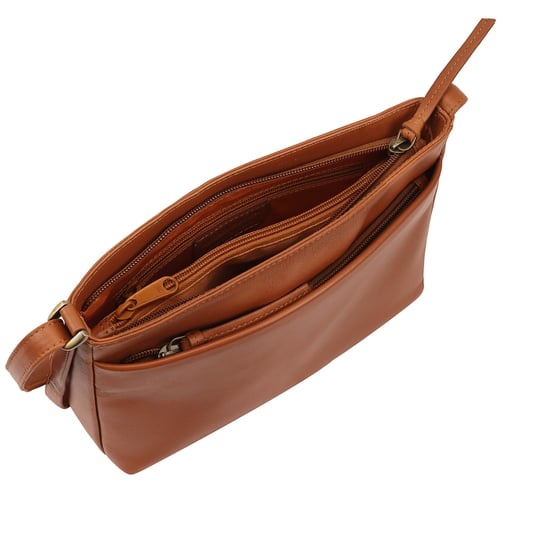 Tamarra Leather Cross Body Bag in Brown - Image 4