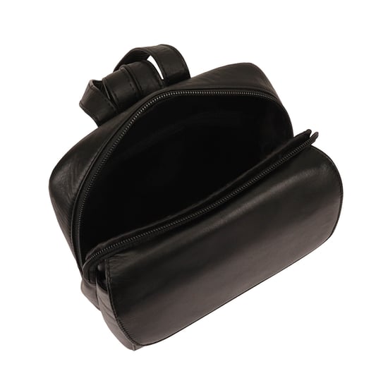 Farit Leather Backpack in Black - Image 4