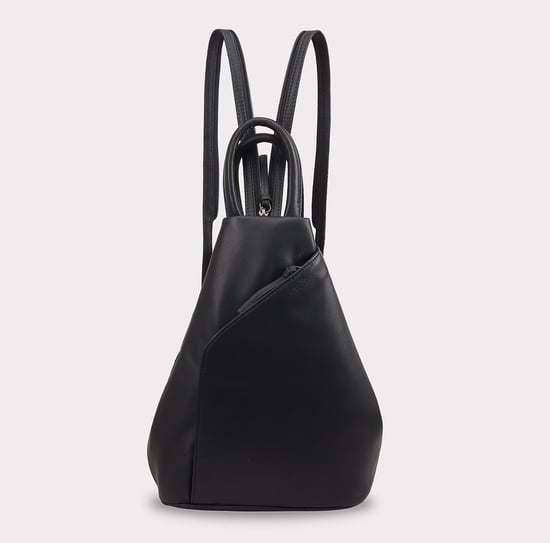 Zue Leather Backpack in Navy - Image 1