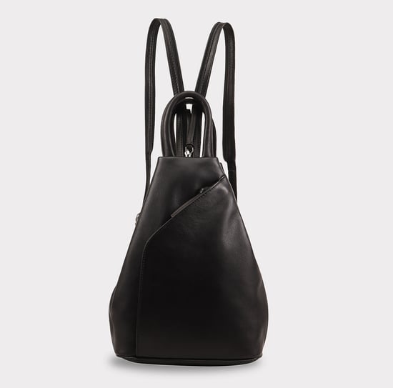 Zue Leather Backpack in Black - Image 1