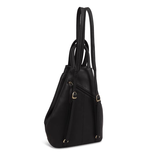 Zue Leather Backpack in Black - Image 2