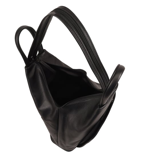 Zue Leather Backpack in Black - Image 4