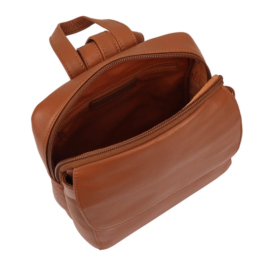 Farit Leather Backpack in Brown - Image 4