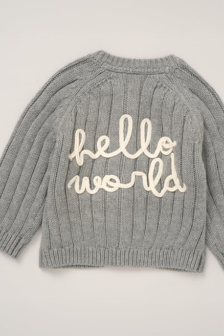 Cardigan with Embroidery Back Detail - Image 4
