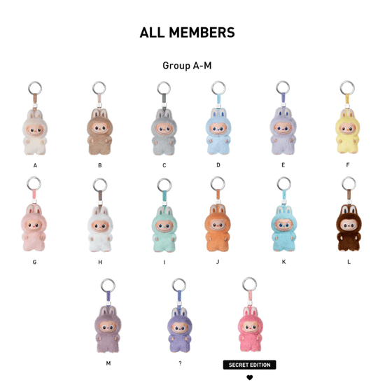 Labubu THE MONSTERS Pin For Love A-M Series - Vinyl Plush Pendant Blind Box - Image 2