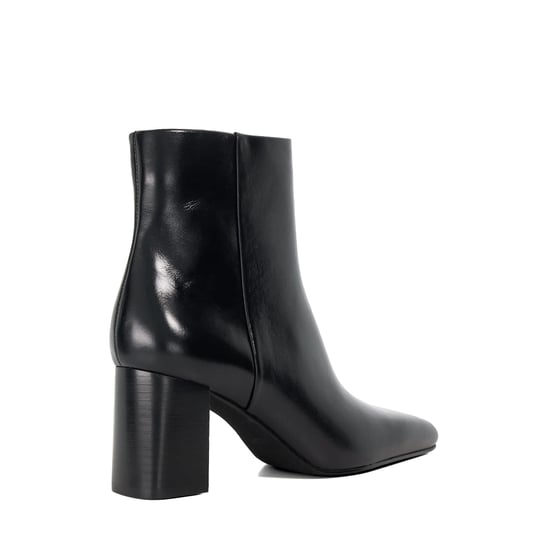 Dune Ladies Panamas - Leather Mid Height Block Heel Ankle Boots - Image 4